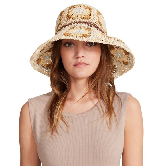 Steve Madden Paper Yarn Bucket Hat - Picture 2 of 7